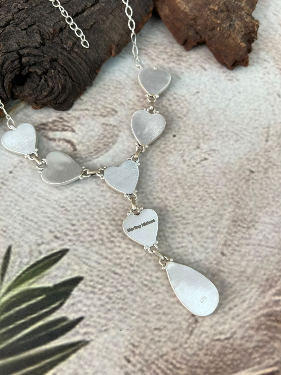 Handmade Sterling Silver Wildhorse Magnesite Choker Necklace Signed Nizhoni