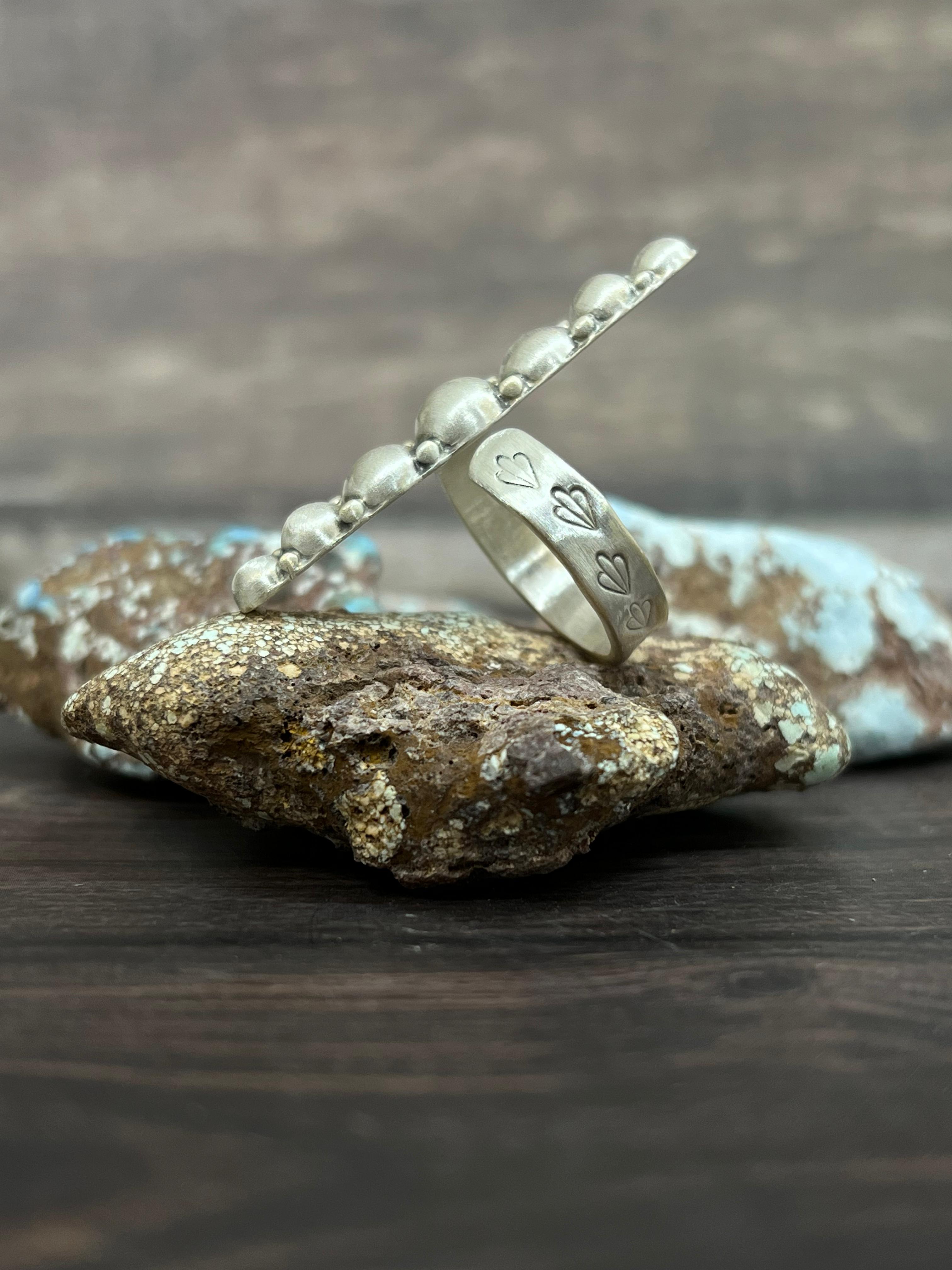 Handmade Sterling Silver Adjustable Ring With Signed Nizhoni