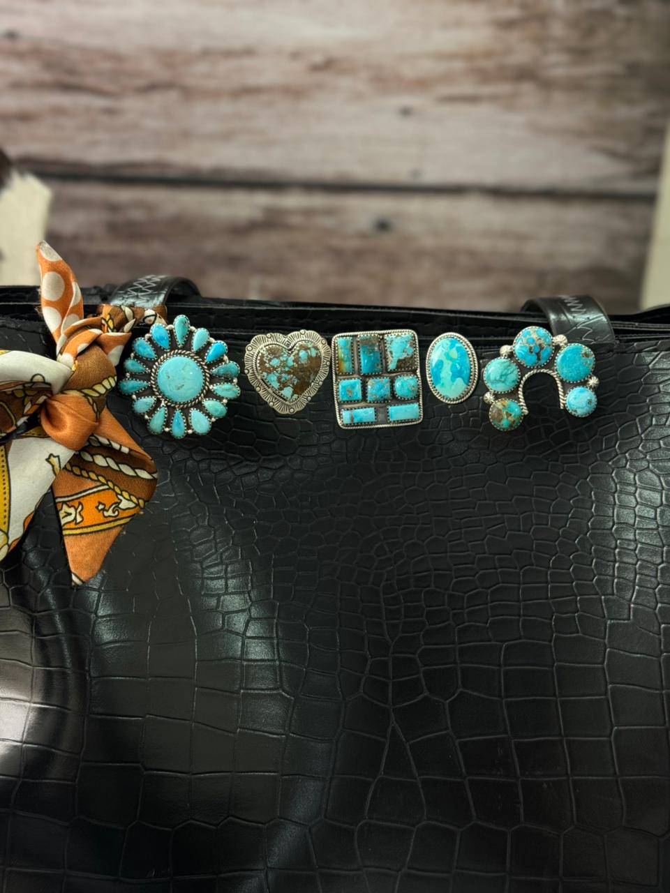 Handmade Sterling Silver Sierra Bella Purse Key Clip "Signed Nizhoni"