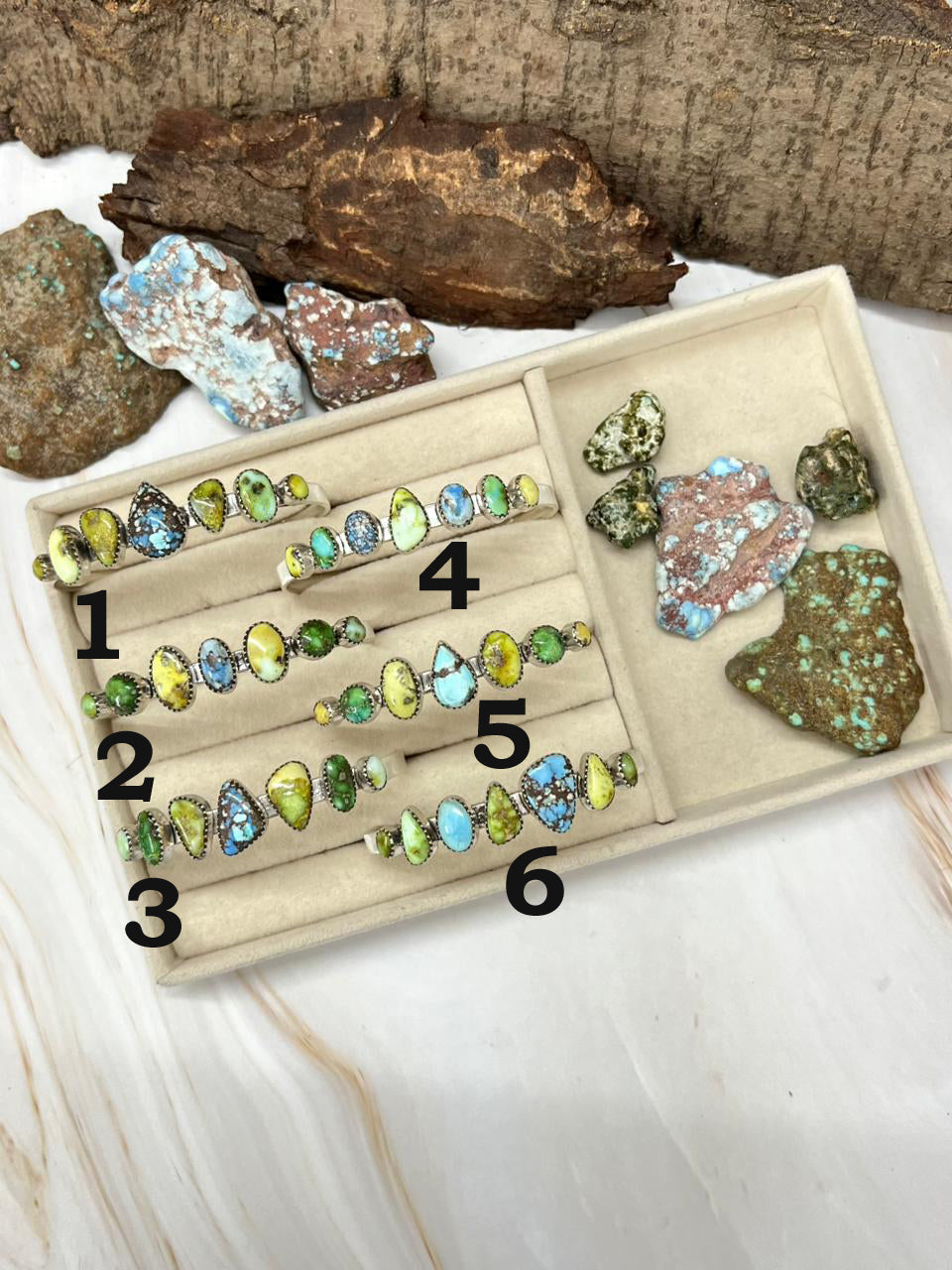 Handmade Sterling Silver Palomino with Golden Hills and Sonoran Turquoise Bracelet "Signed Nizhoni"