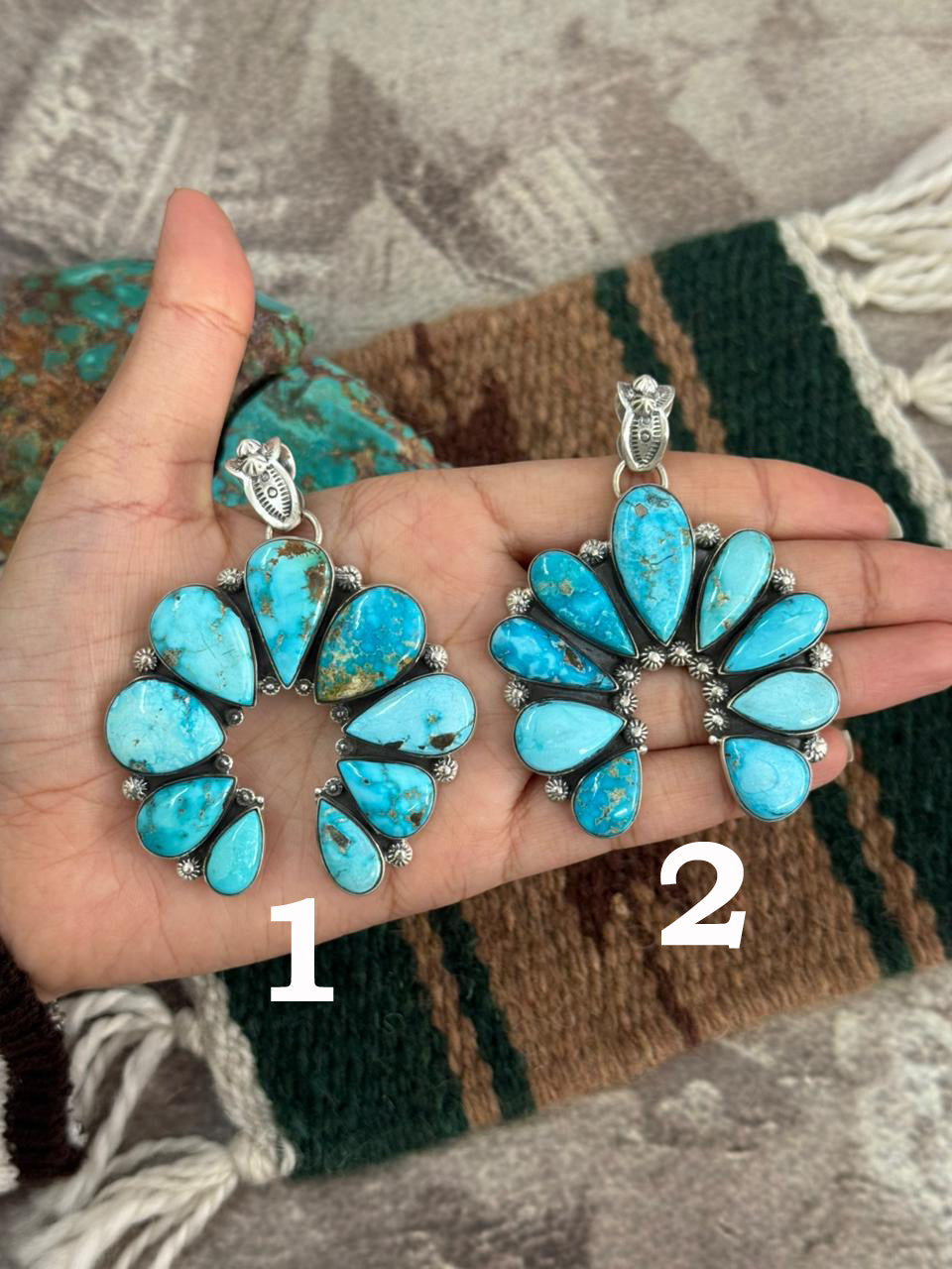 Handmade Sterling Silver Sierra Bella Naja Pendant "Signed Nizhoni"