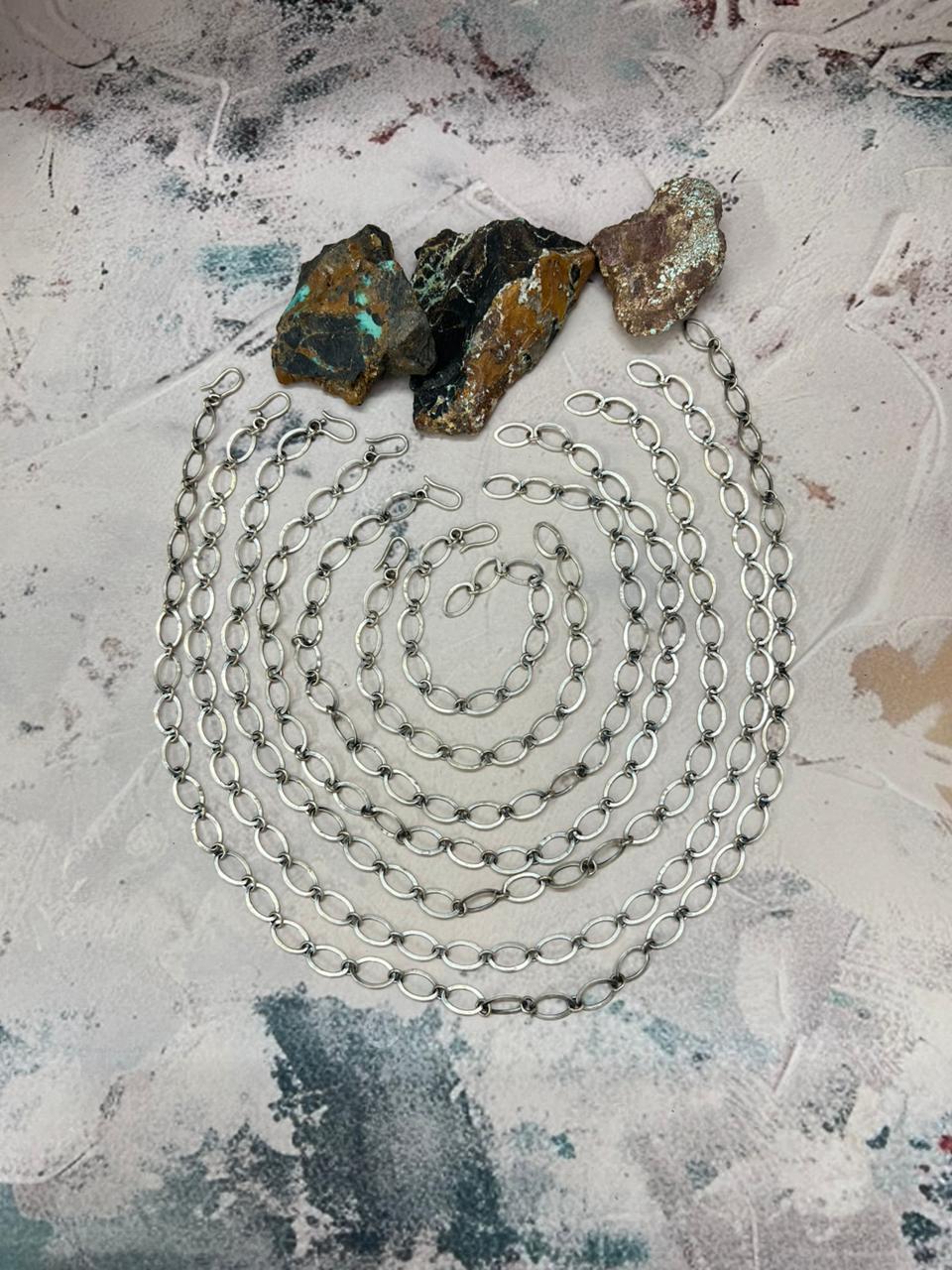 Handmade Sterling Silver Chain "Signed Nizhoni"