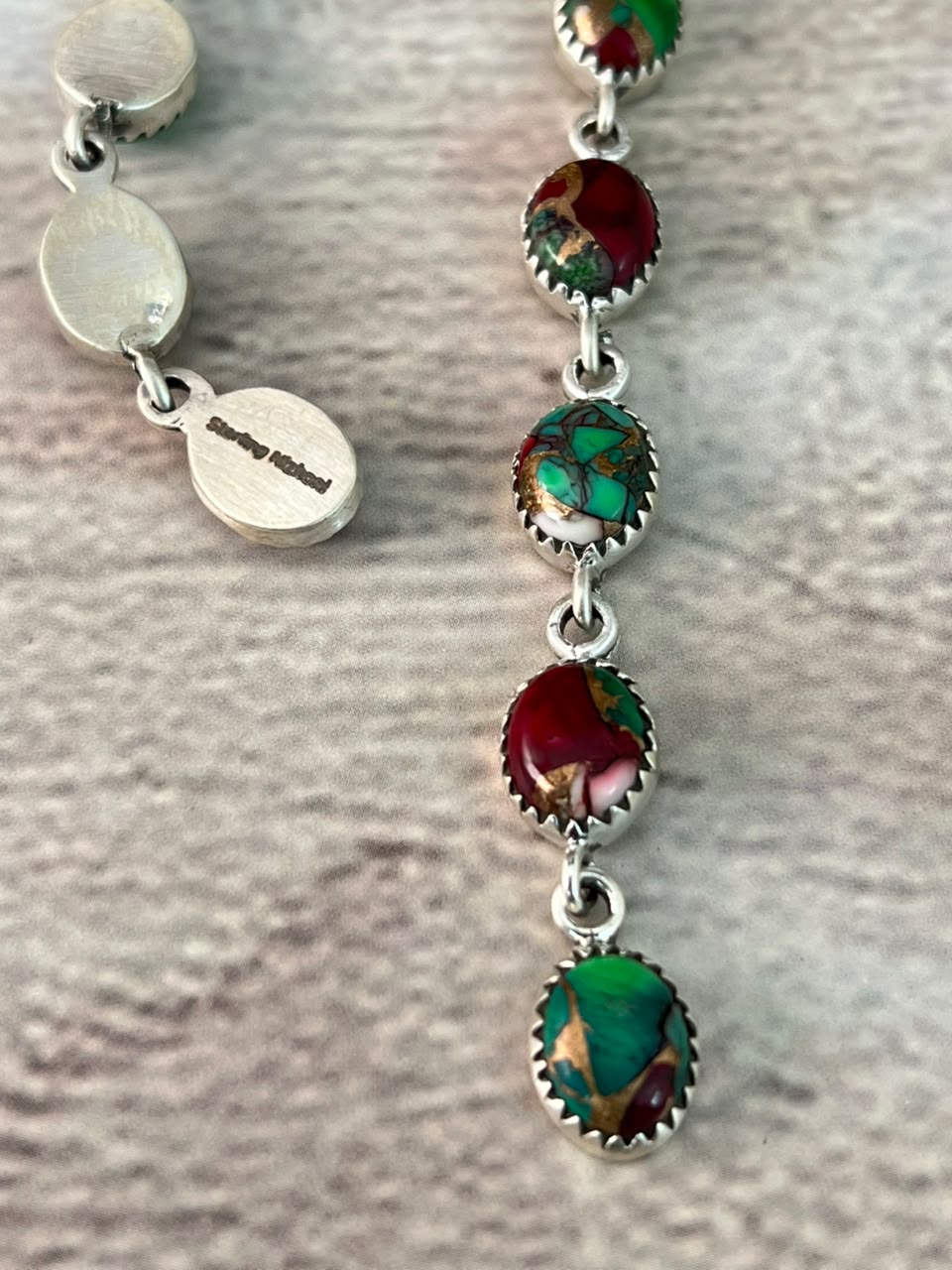 Handmade Sterling Silver Christmas Dahlia Collection: Post Dangle Earrings Signed Nizhoni
