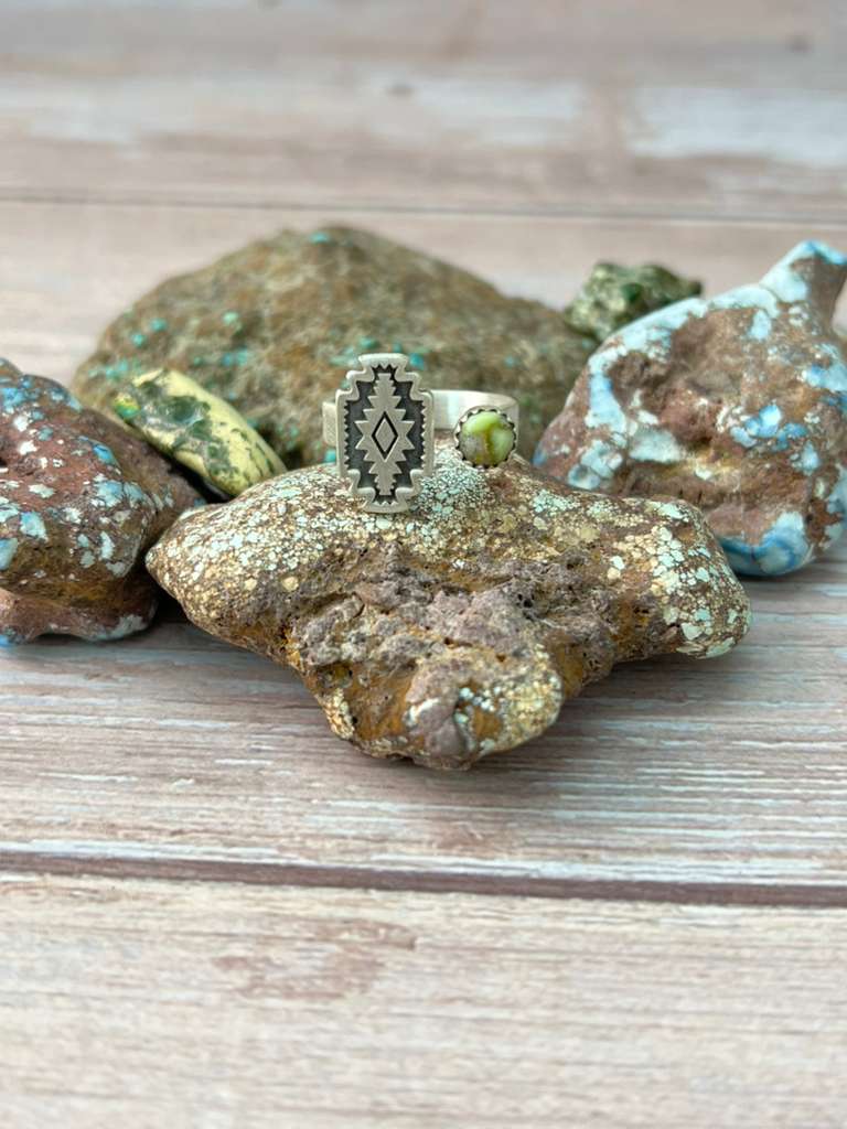 Handmade Sterling Silver Palomino Adjustable Ring "Signed Nizhoni"