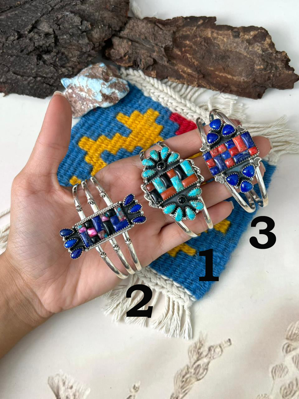 Handmade Sterling Silver Cobblestone Cuff Bracelet "Signed Nizhoni"