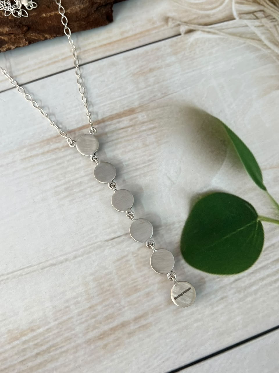 Handmade Sterling Silver Campitos Turquoise Necklace Signed Nizhoni