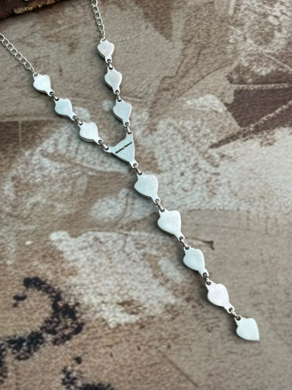 Handmade Sterling Silver Sierra Bella Turquoise Necklace Signed Nizhoni