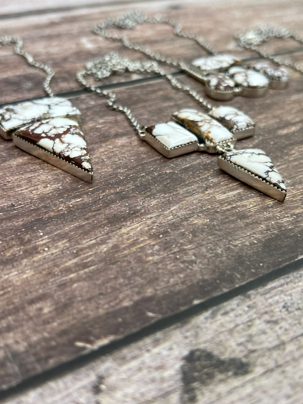 Handmade Sterling Silver Wild Horse Necklace with Signed Nizhoni