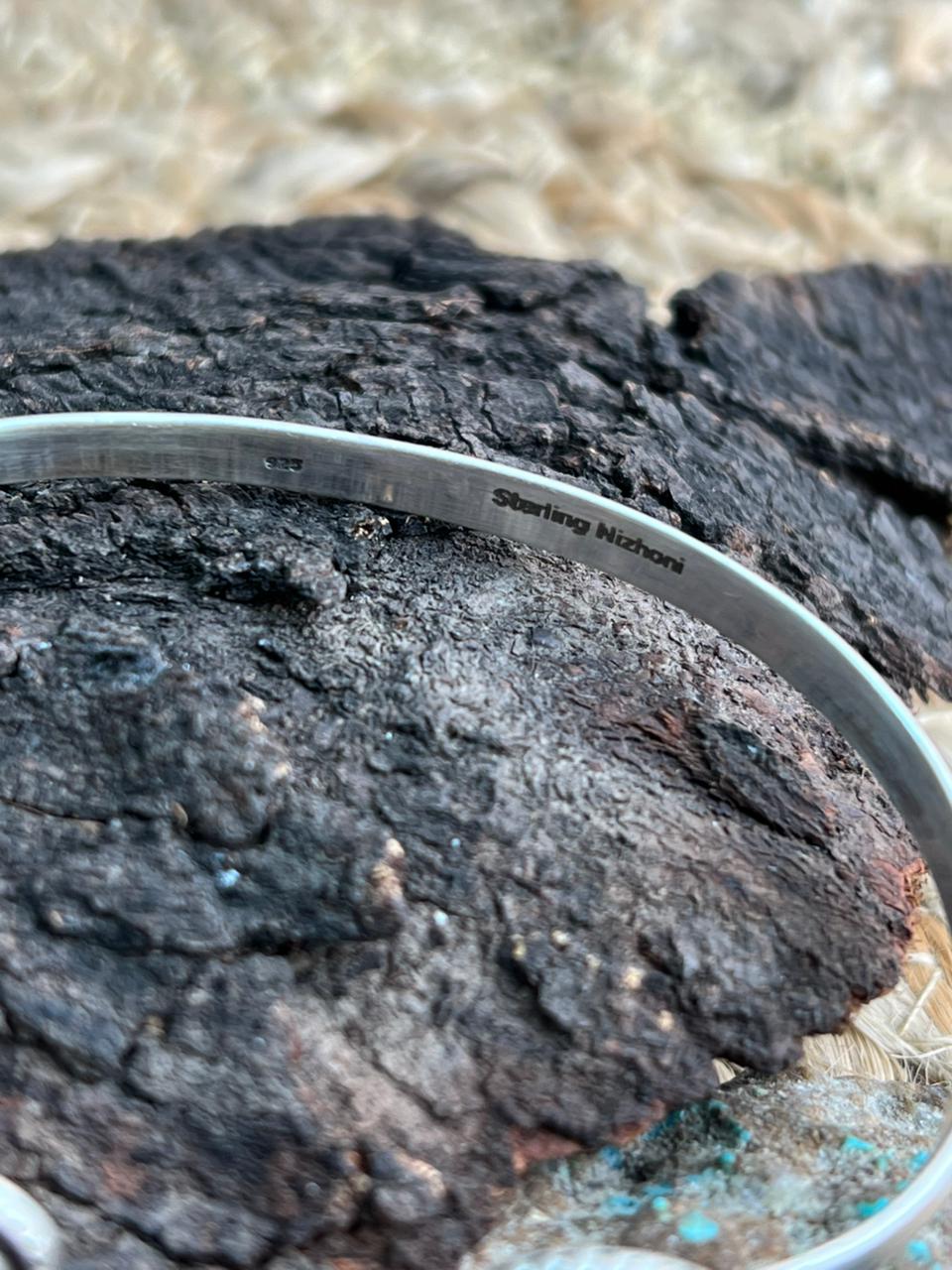 Handmade Sterling Silver Cotton Candy Cuff Bracelet "Signed Nizhoni"