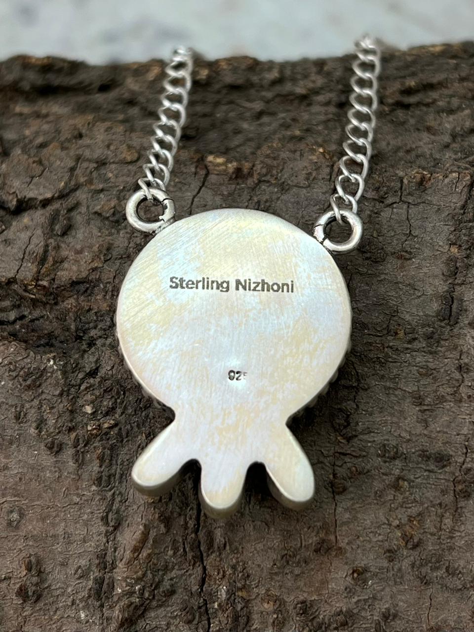 Handmade Sterling Silver Cotton Candy Necklace "Signed Nizhoni"