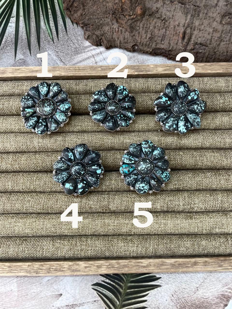 Handmade Sterling Silver Lander Turquoise Adjustable Ring With Signed Nizhoni