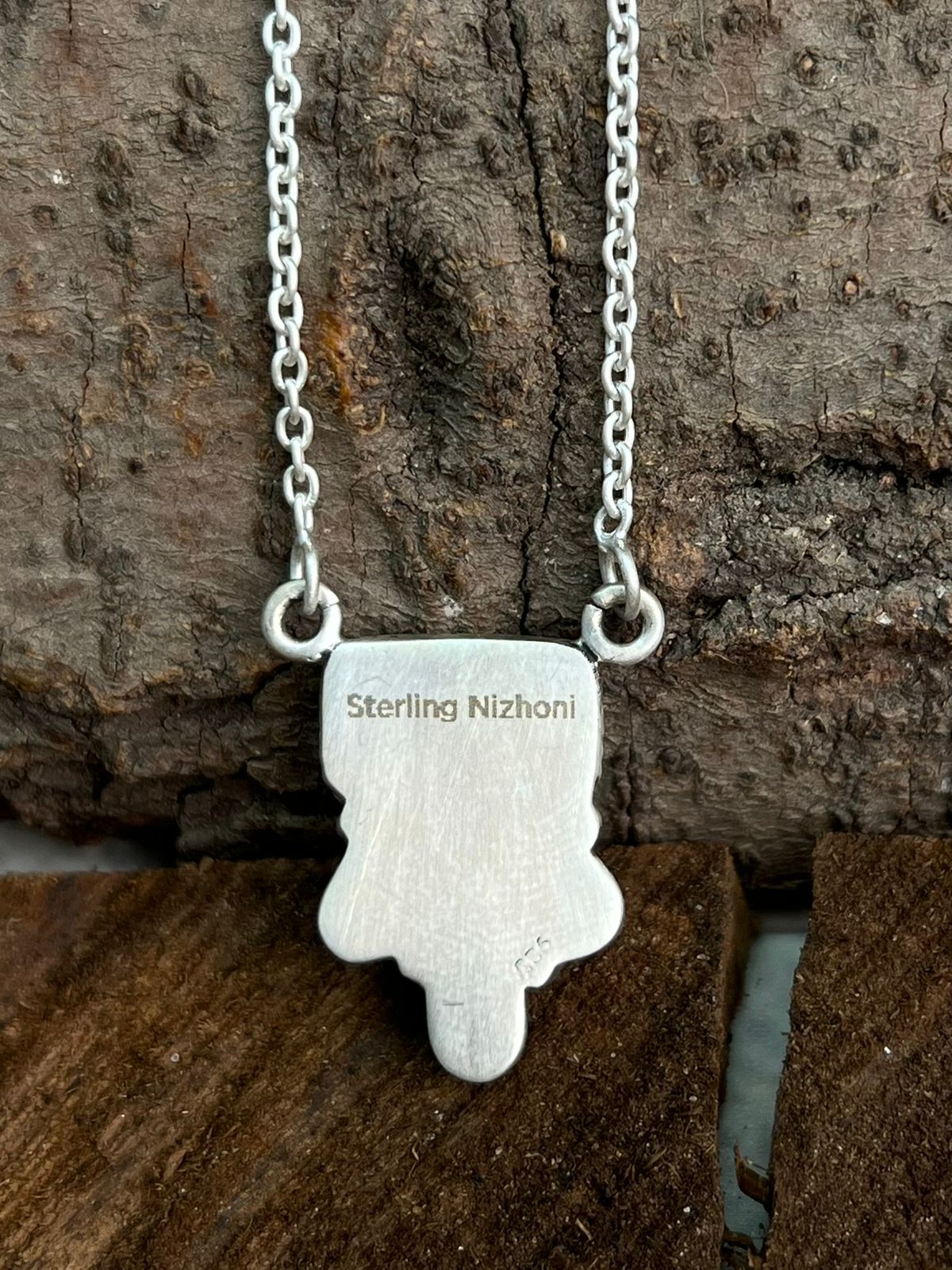 Handmade Sterling Silver Cotton Candy Necklace "Signed Nizhoni"