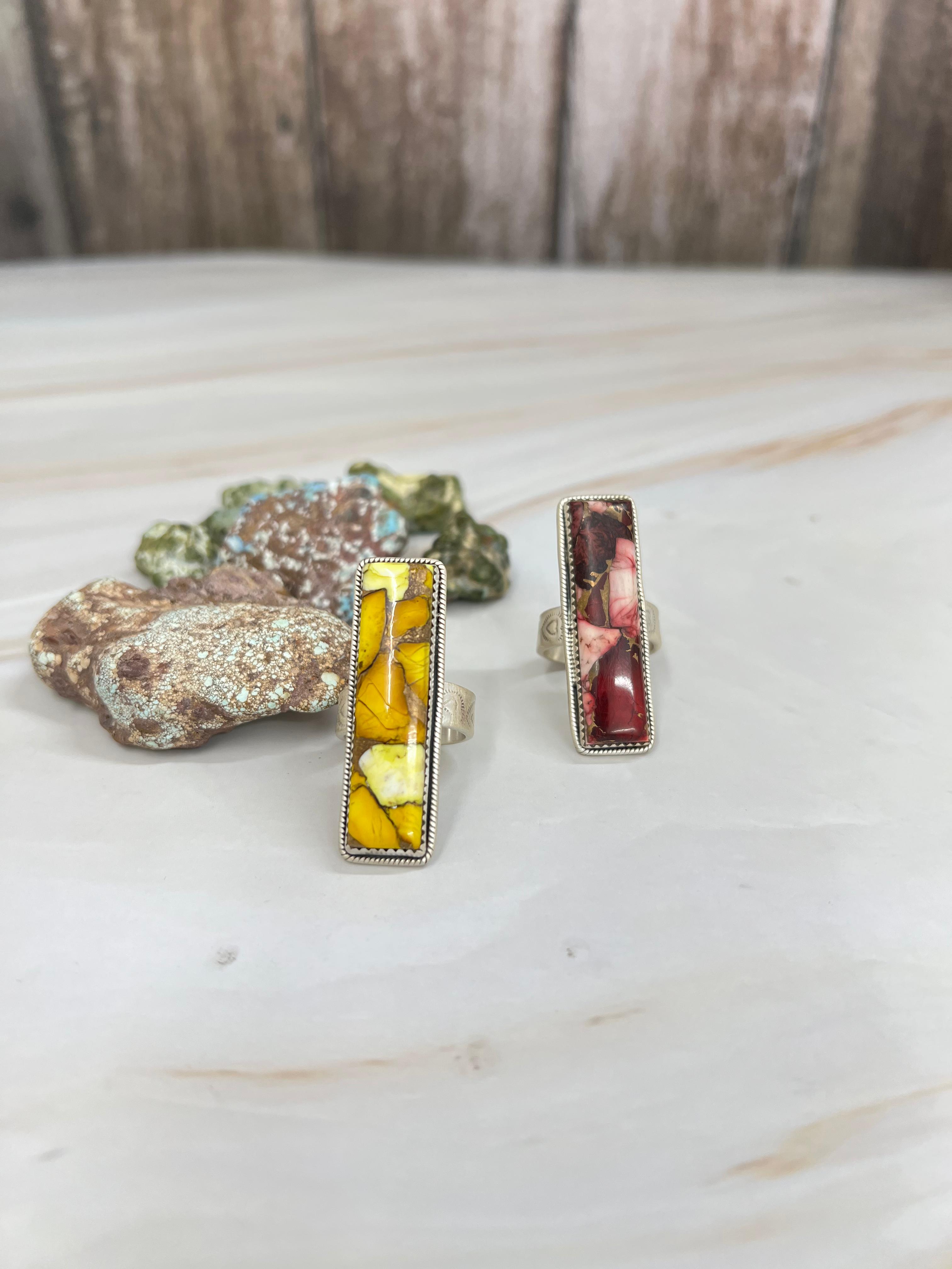 Handmade Sterling Silver Dahlia Rose, Honey Dahlia Adjustable Ring with Signed Nizhoni (4)