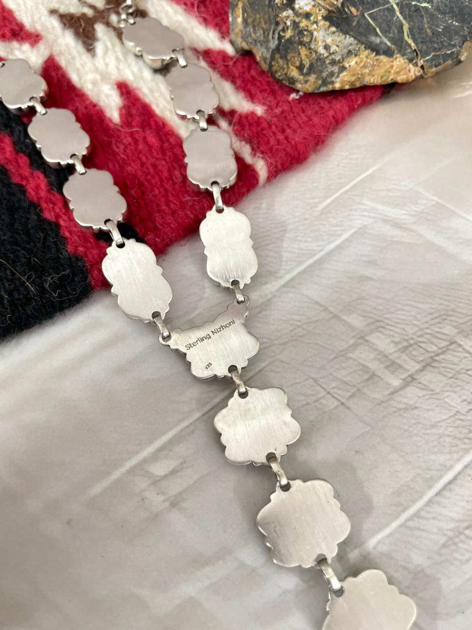 Handmade Sterling Silver Cotton Candy Necklace "Signed Nizhoni"