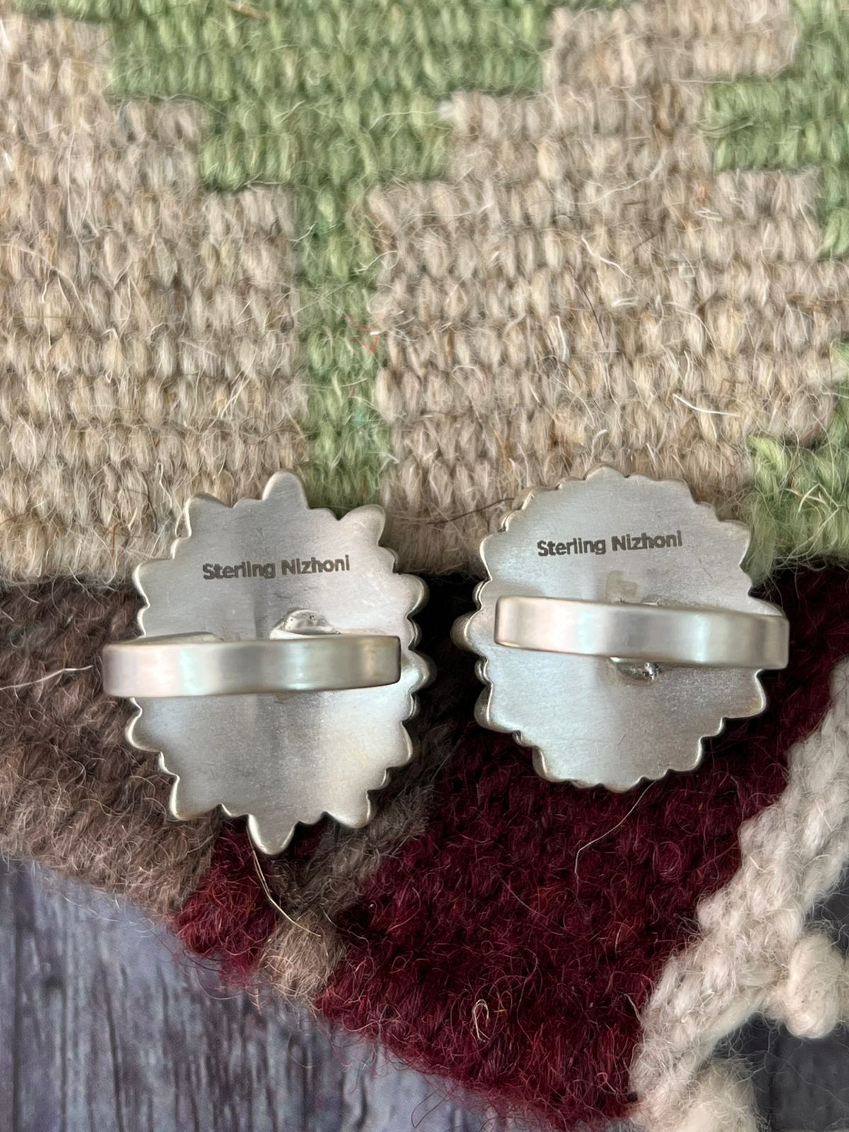 Handmade Sterling Silver Cotton Candy Adjustable Ring "Signed Nizhoni"