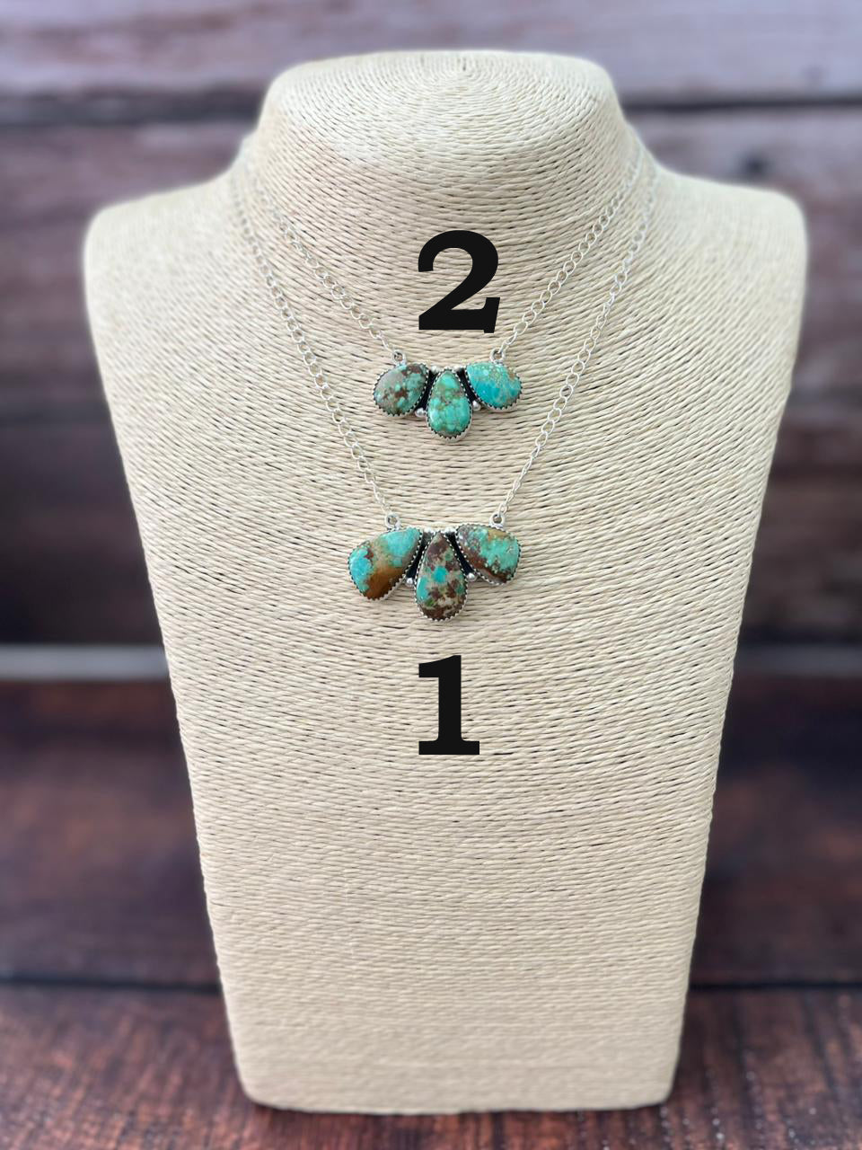 Handmade Sterling Silver Mantis Turquoise Necklace "Signed Nizhoni"