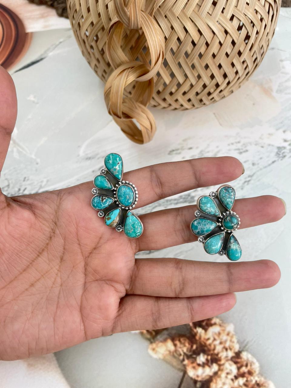 Handmade Sterling Silver Multi Stone Adjustable Ring "Signed Nizhoni"