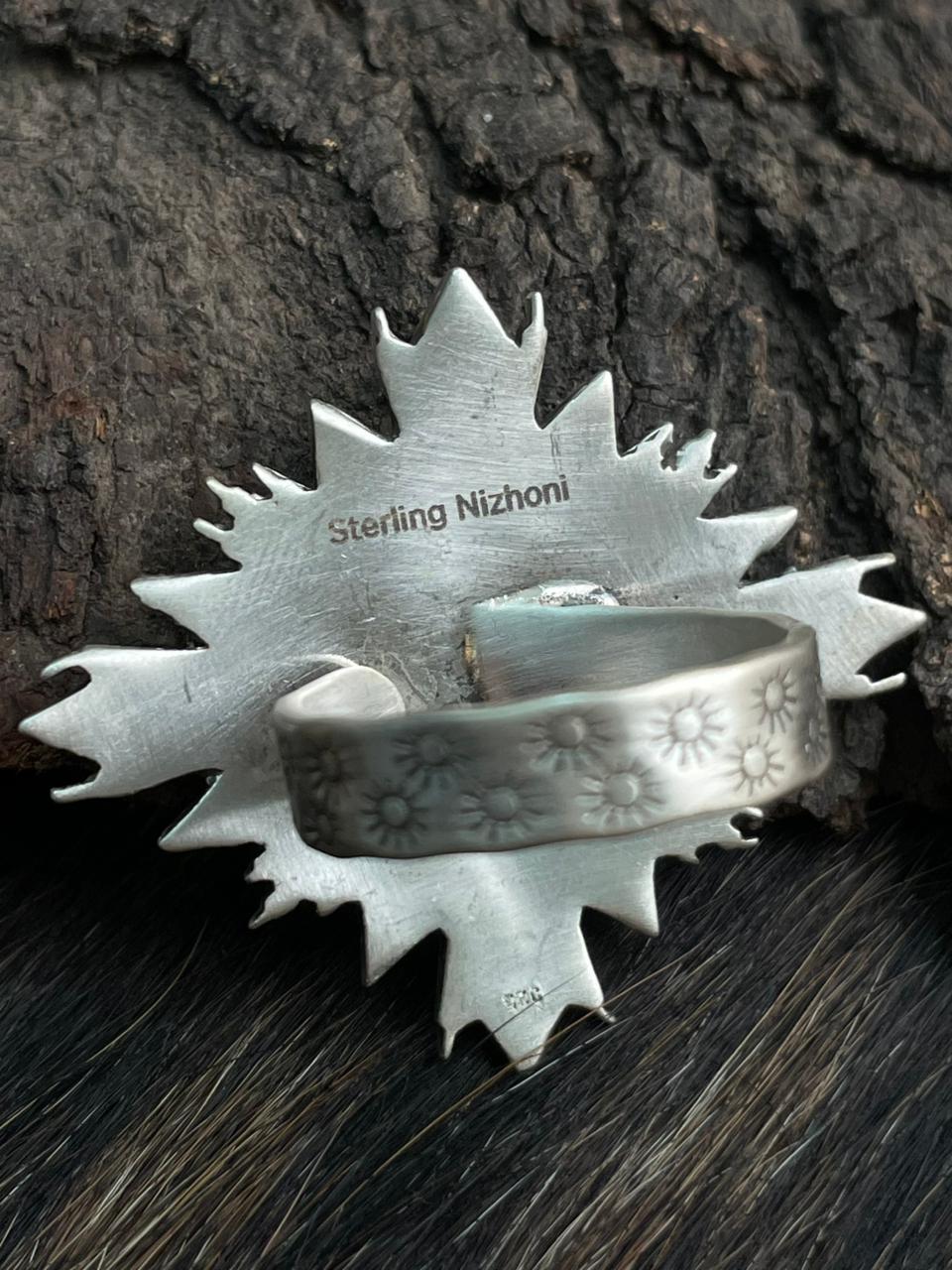 Handmade Sterling Silver Adjustable Ring "Signed Nizhoni"