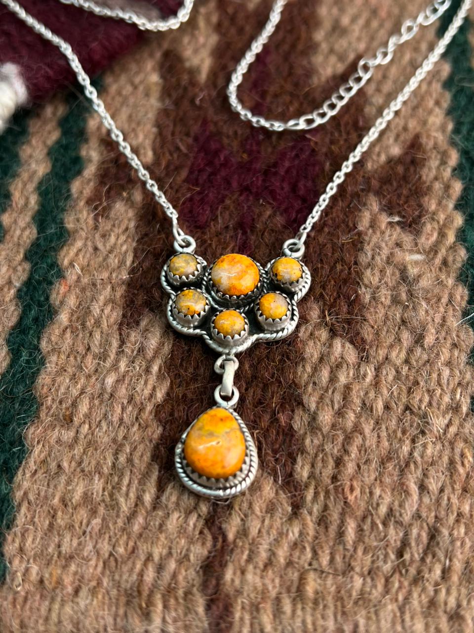 Handmade Sterling Silver Bumblebee Necklace "Signed Nizhoni"