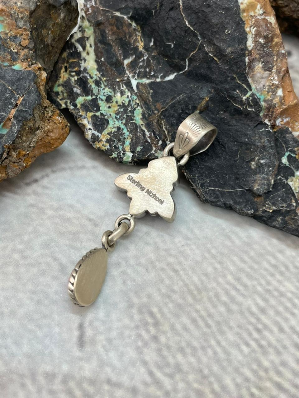 Handmade Sterling Silver Cotton Candy Pendant "Signed Nizhoni"