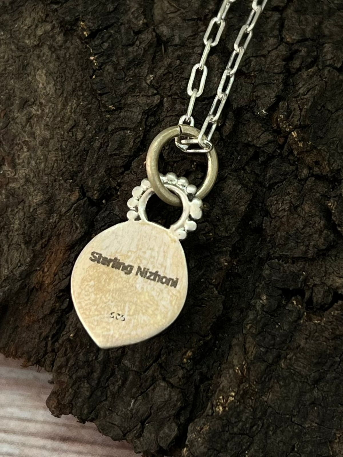 Handmade Sterling Silver Hot Pink Necklace "Signed Nizhoni"