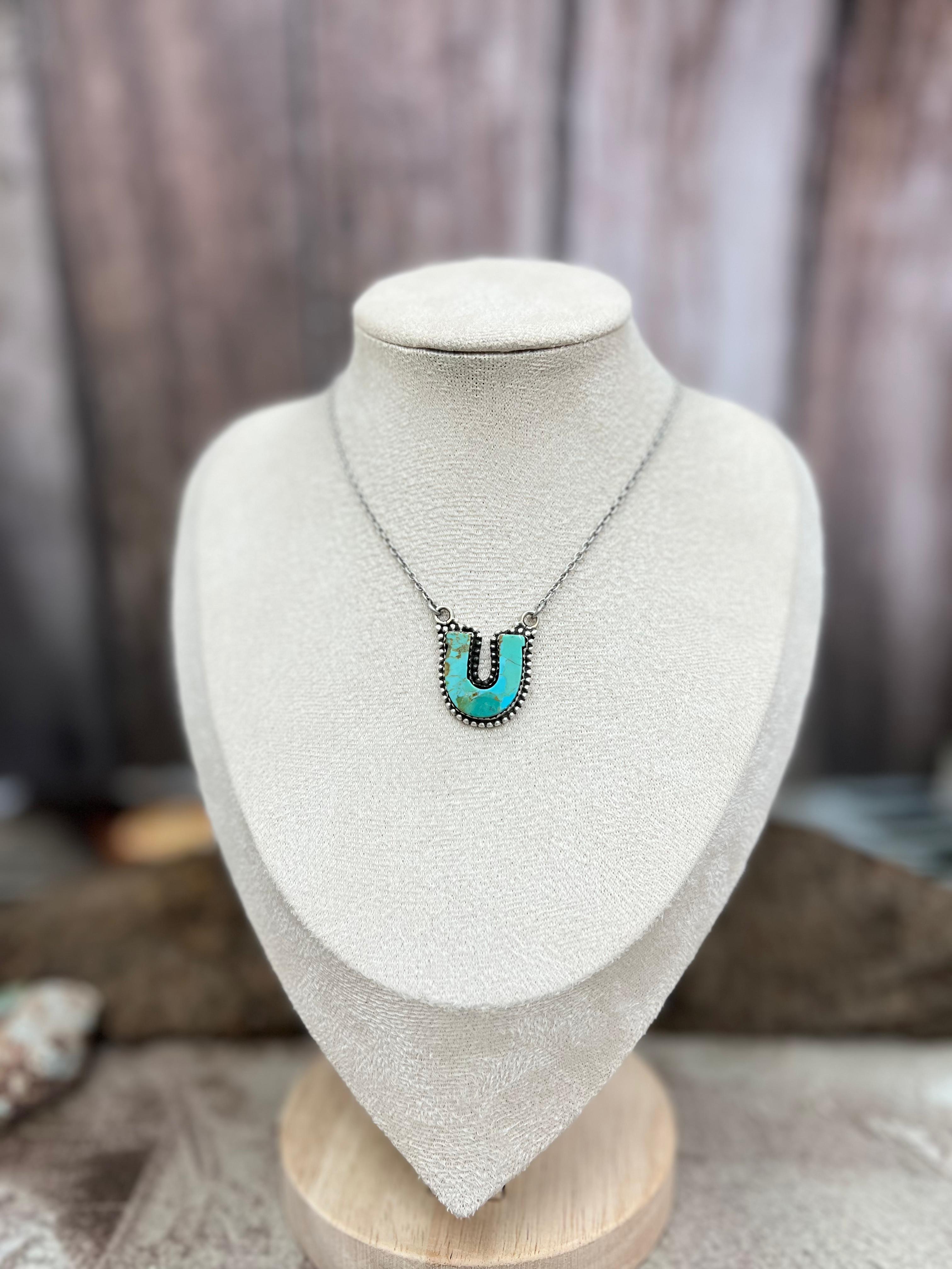 Handmade Sterling Silver Multi Stones Necklace with Signed Nizhoni