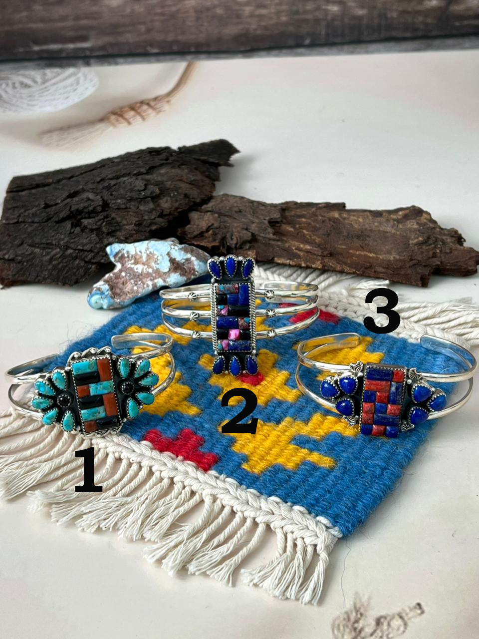 Handmade Sterling Silver Cobblestone Cuff Bracelet "Signed Nizhoni"