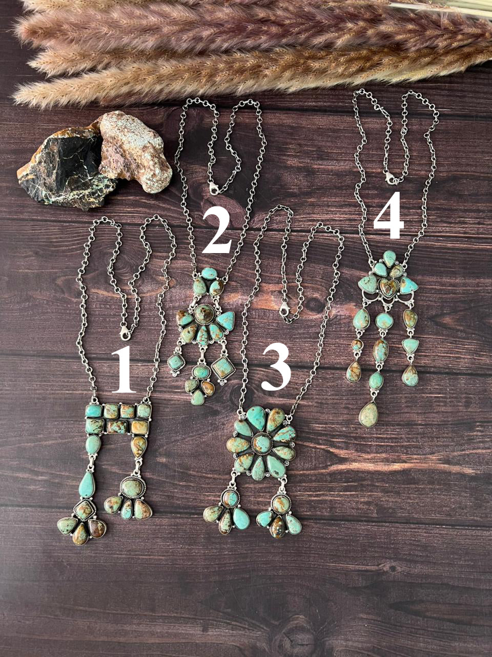 Handmade Sterling Silver Baja Turquoise Collection: Necklace "Signed Nizhoni"