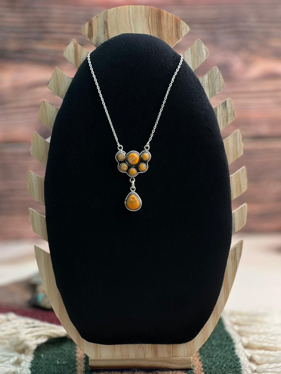 Handmade Sterling Silver Bumblebee Necklace "Signed Nizhoni"