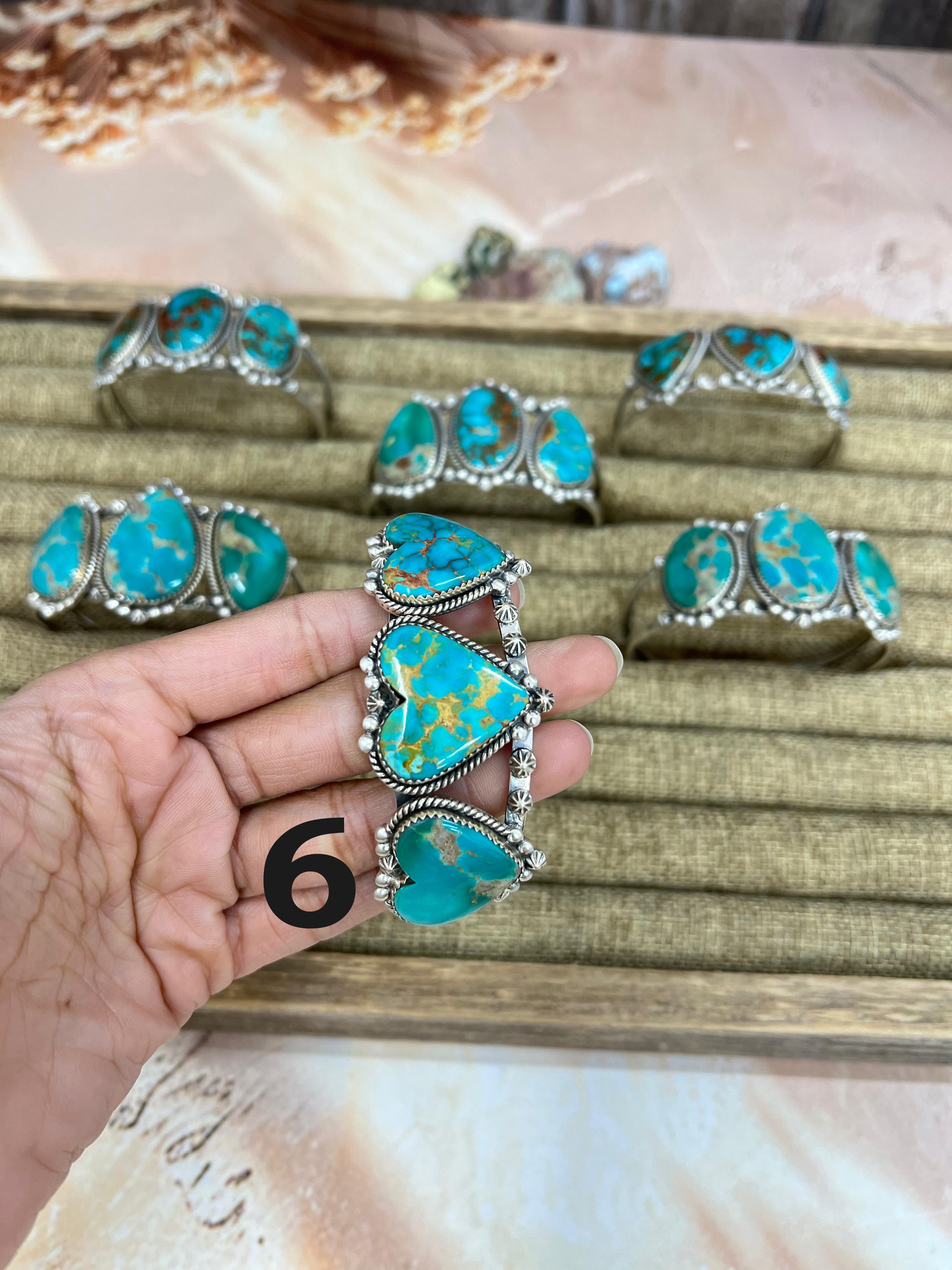 Handmade Sterling Silver Hardy Pit Cuff Bracelet with Signed Nizhoni