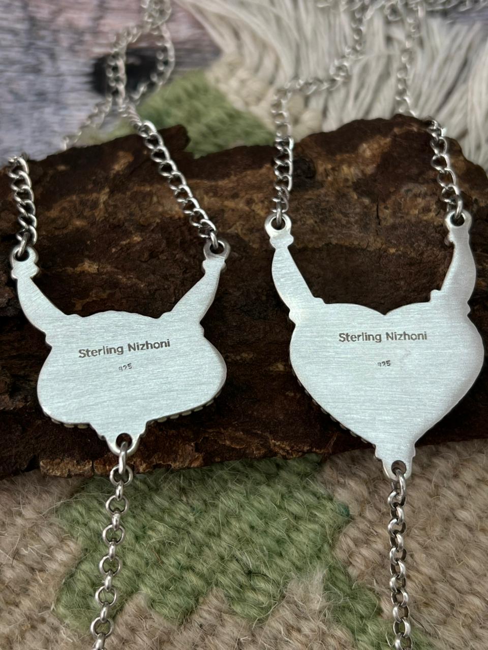 Handmade Sterling Silver Sierra Bella Necklace "Signed Nizhoni"