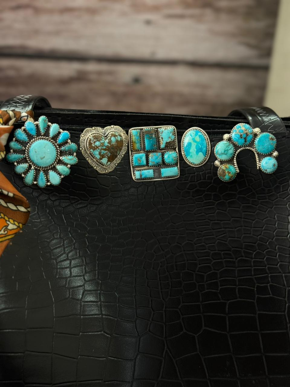 Handmade Sterling Silver Sierra Bella Purse Key Clip "Signed Nizhoni"