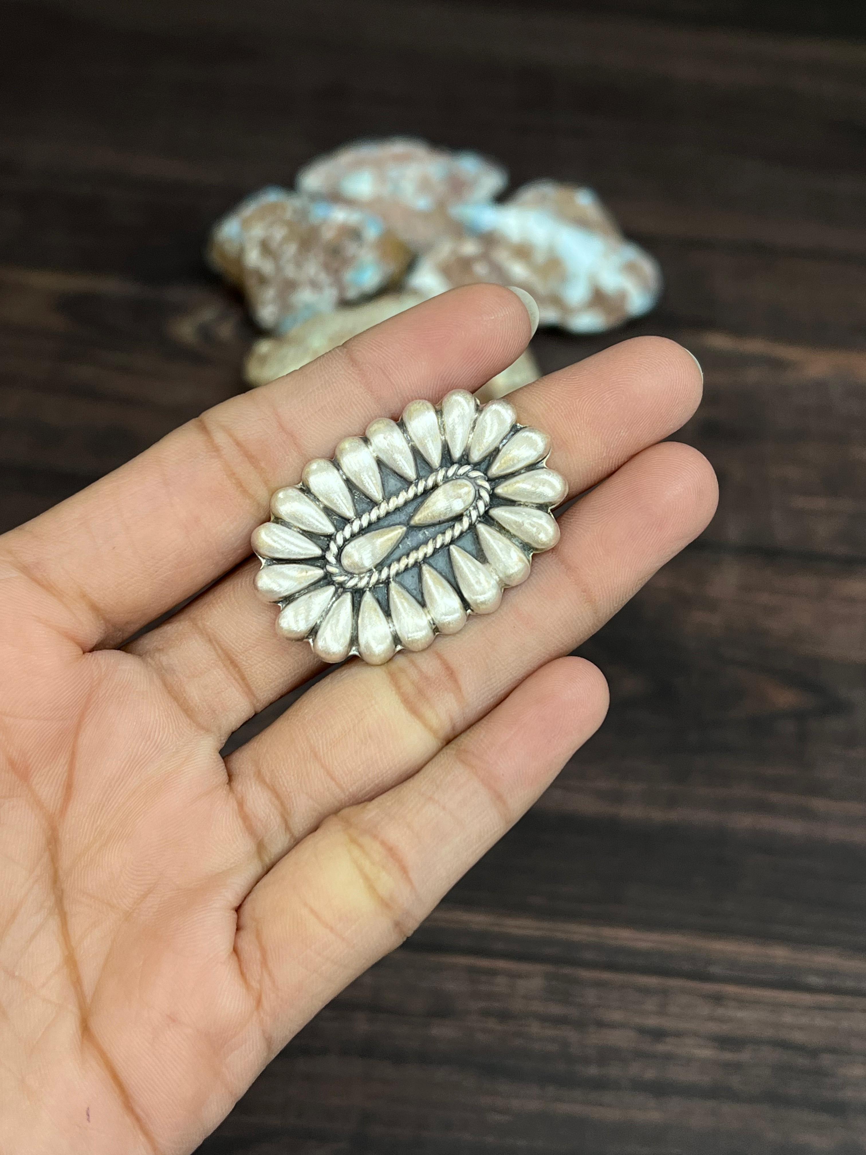 Handmade Sterling Silver Adjustable Ring With Signed Nizhoni