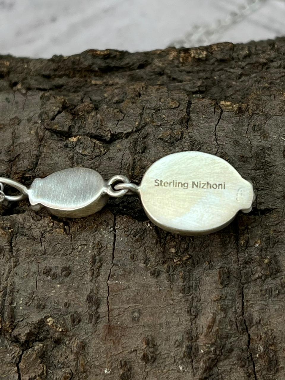 Handmade Sterling Silver Royston Ribbon Necklace "Signed Nizhoni"