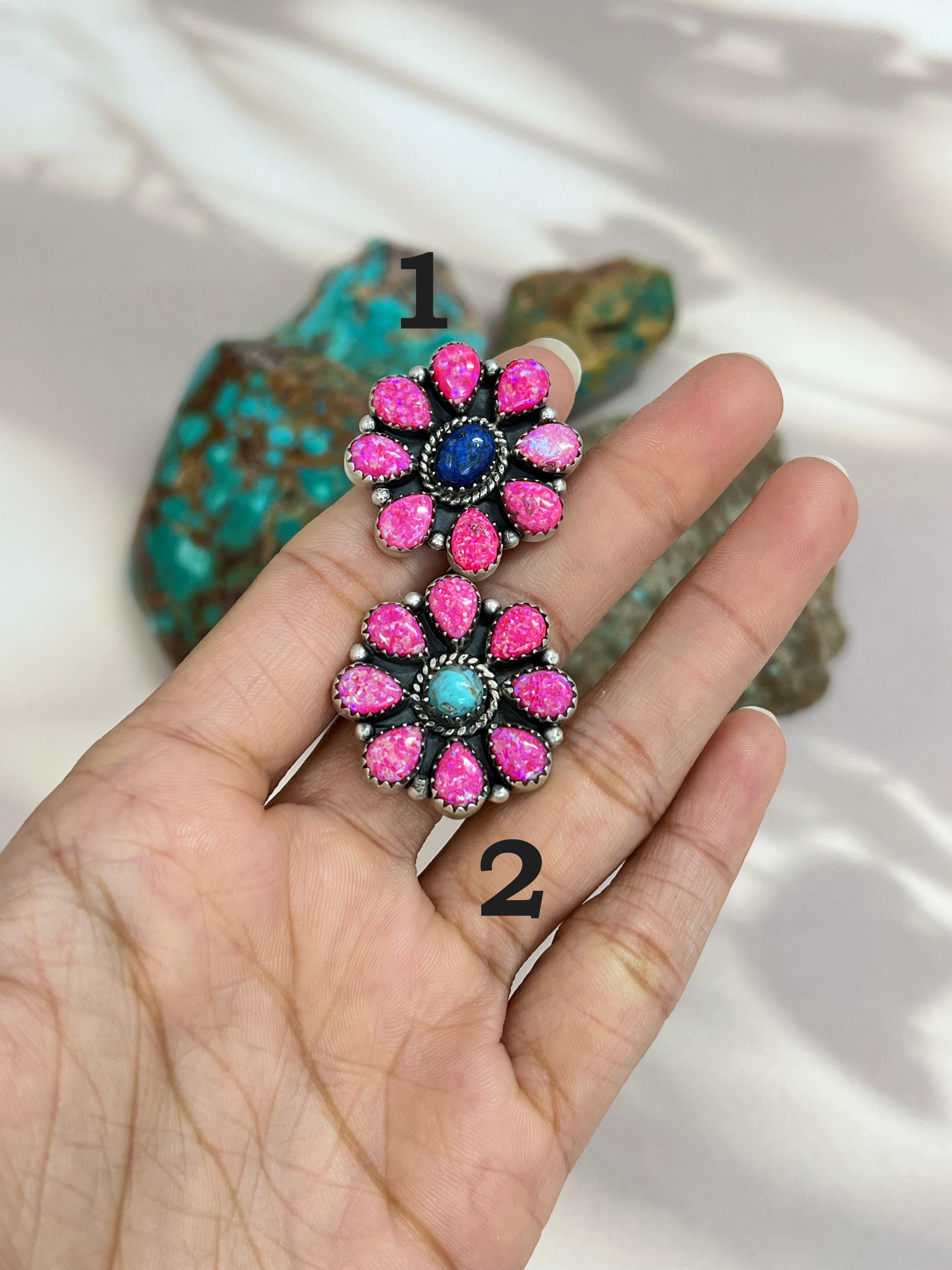 Handmade Sterling Silver Multistone Adjustable Ring with Signed Nizhoni