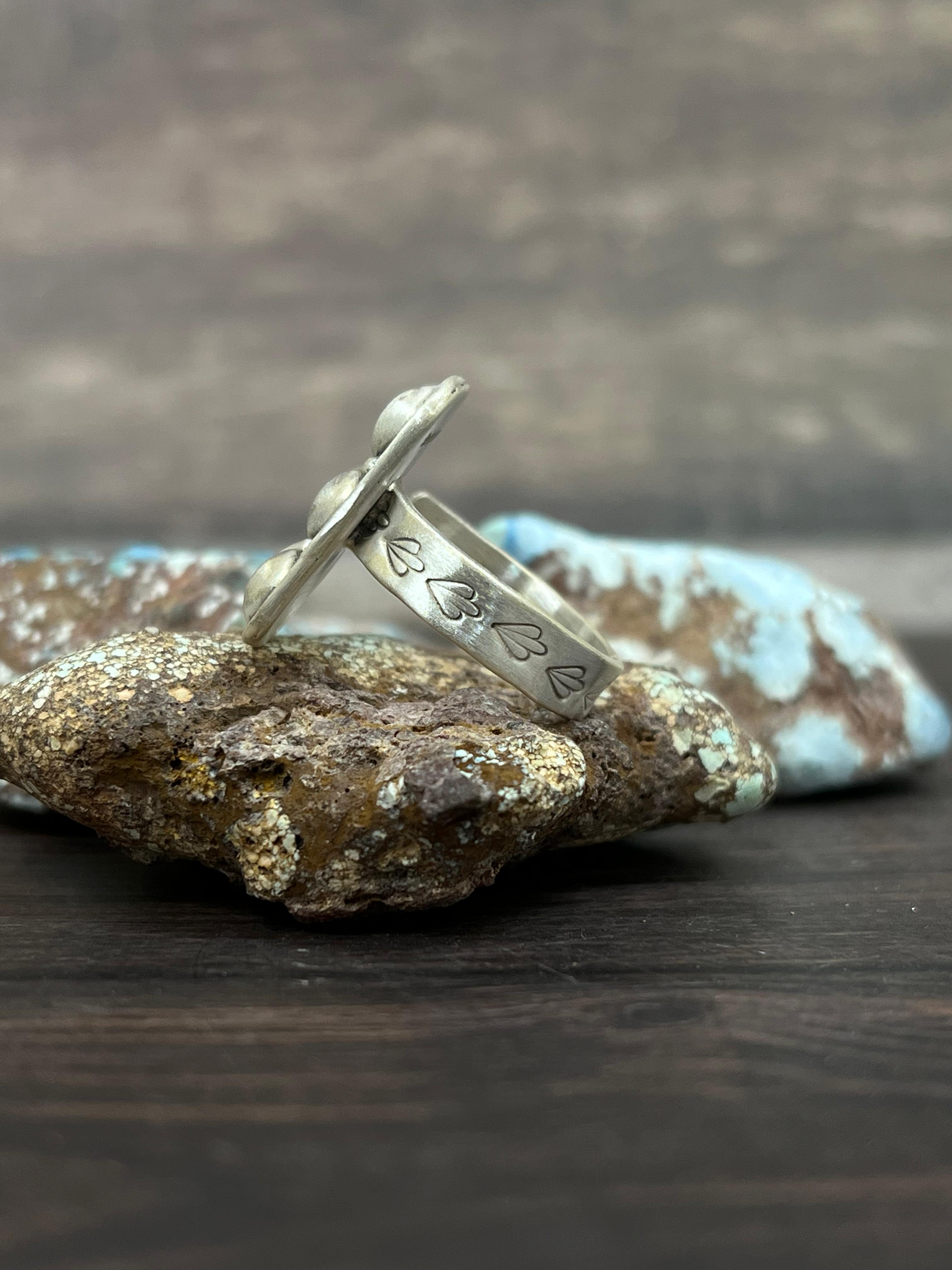 Handmade Sterling Silver Adjustable Ring With Signed Nizhoni