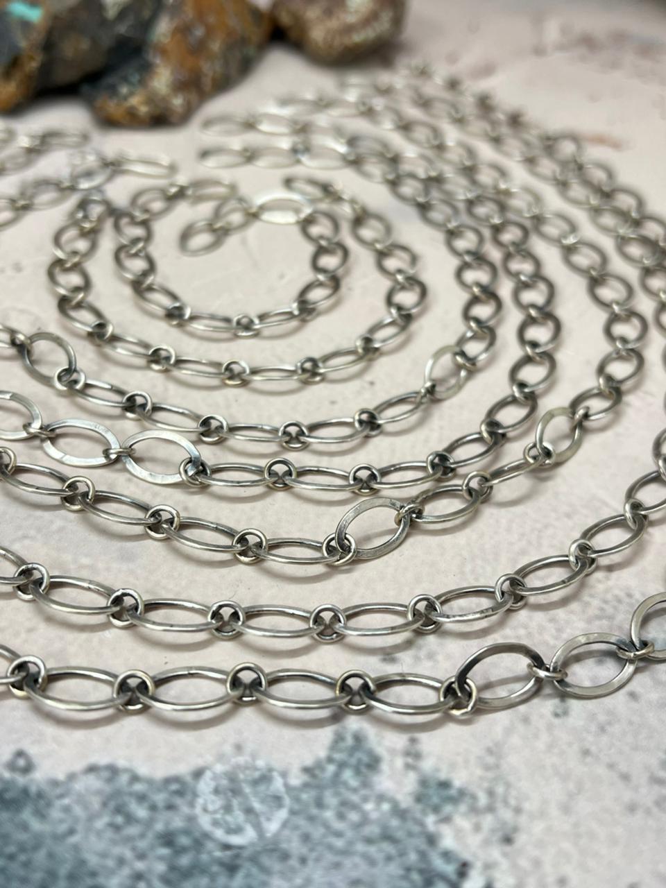 Handmade Sterling Silver Chain "Signed Nizhoni"