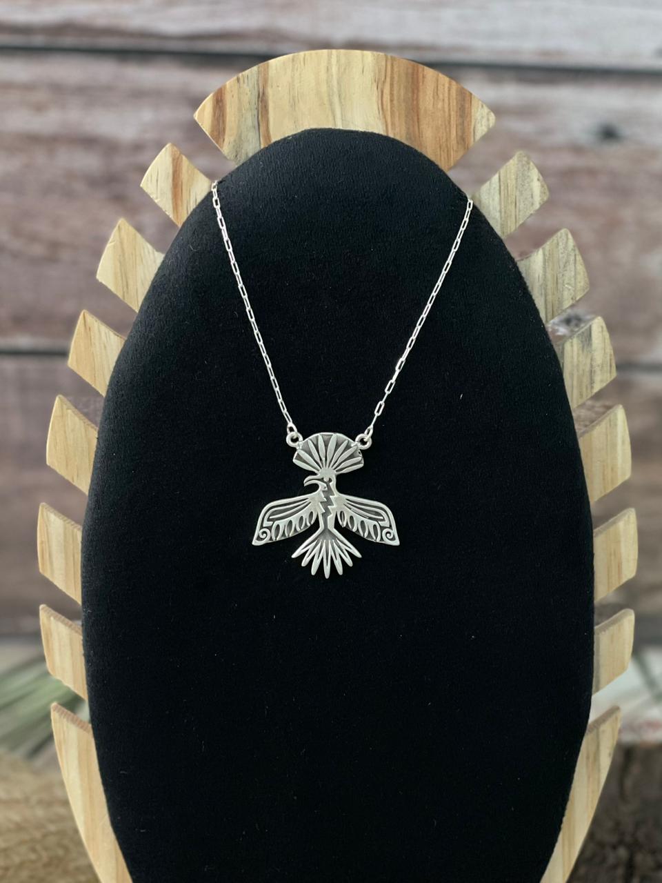 Handmade Sterling Silver Necklace "Signed Nizhoni"