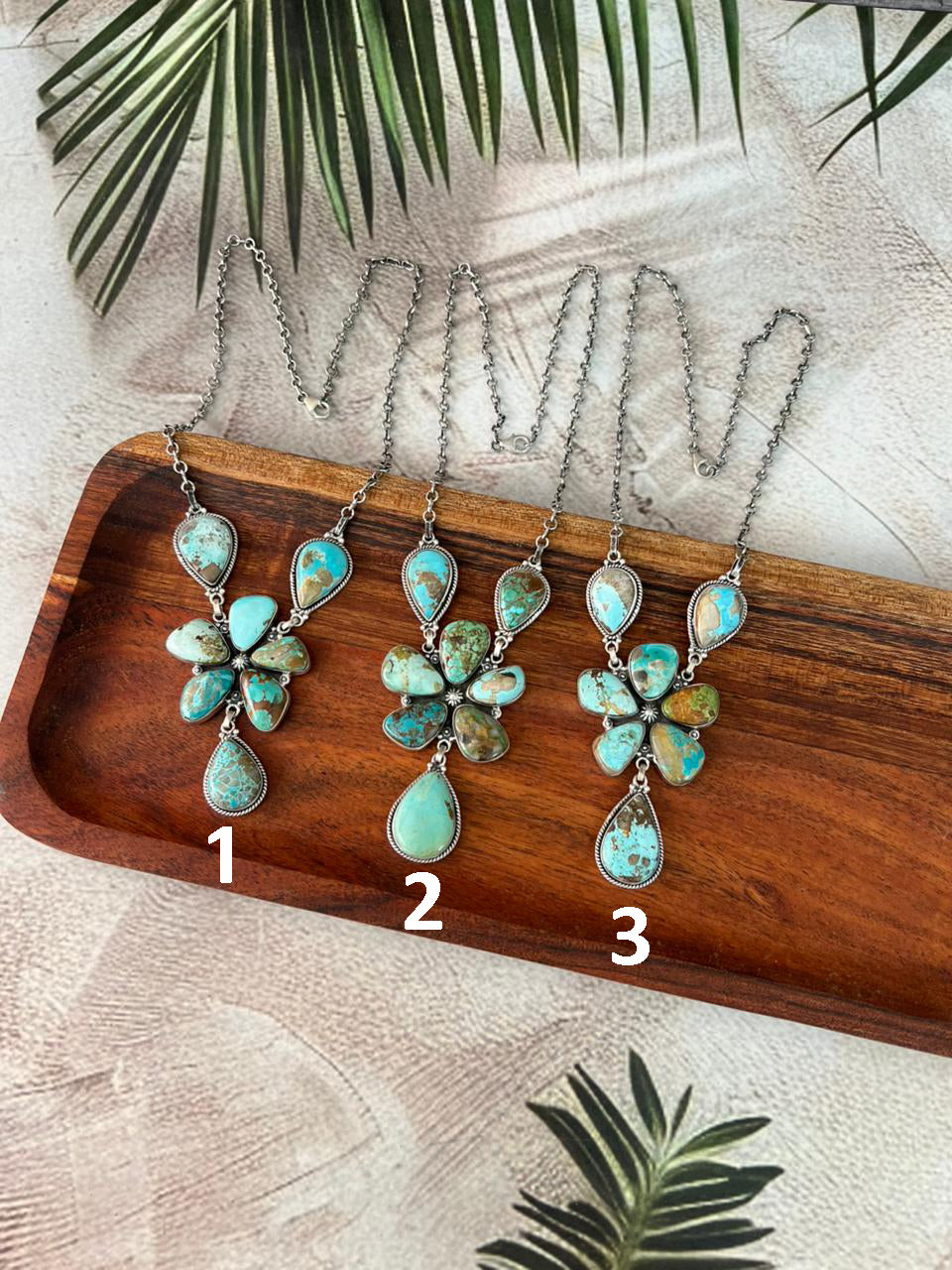 Handmade Sterling Silver Royston Turquoise Necklace "Signed Nizhoni"
