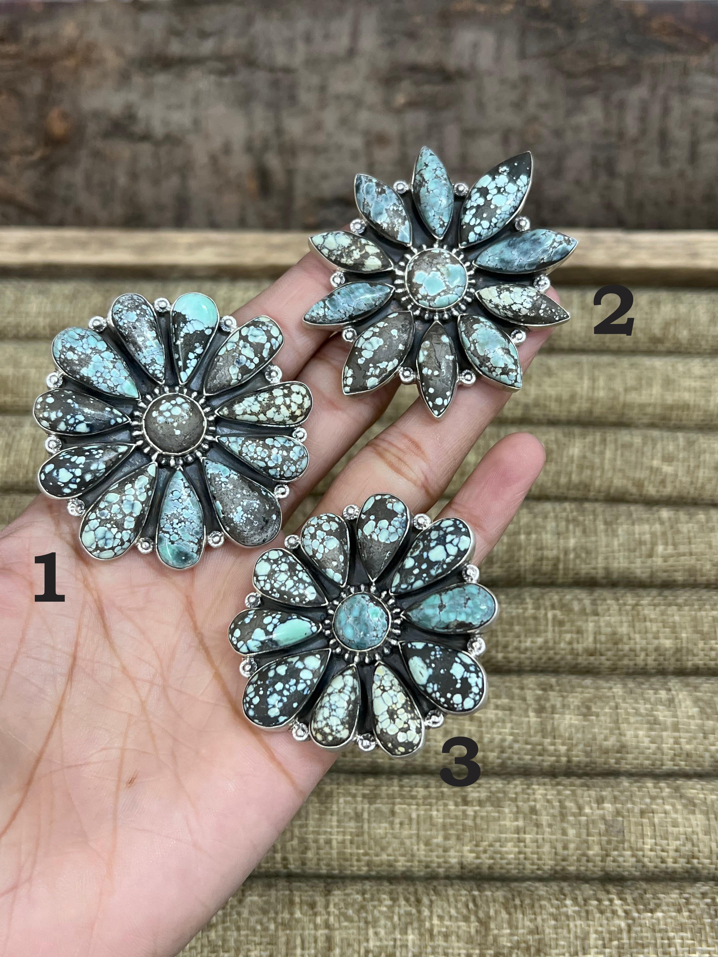 Handmade Sterling Silver Starfox Variscite Adjustable Ring Signed Nizhoni