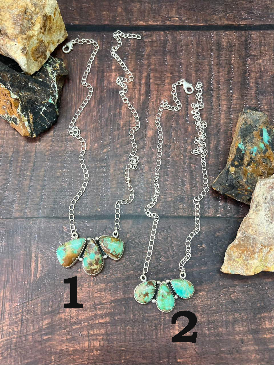 Handmade Sterling Silver Mantis Turquoise Necklace "Signed Nizhoni"