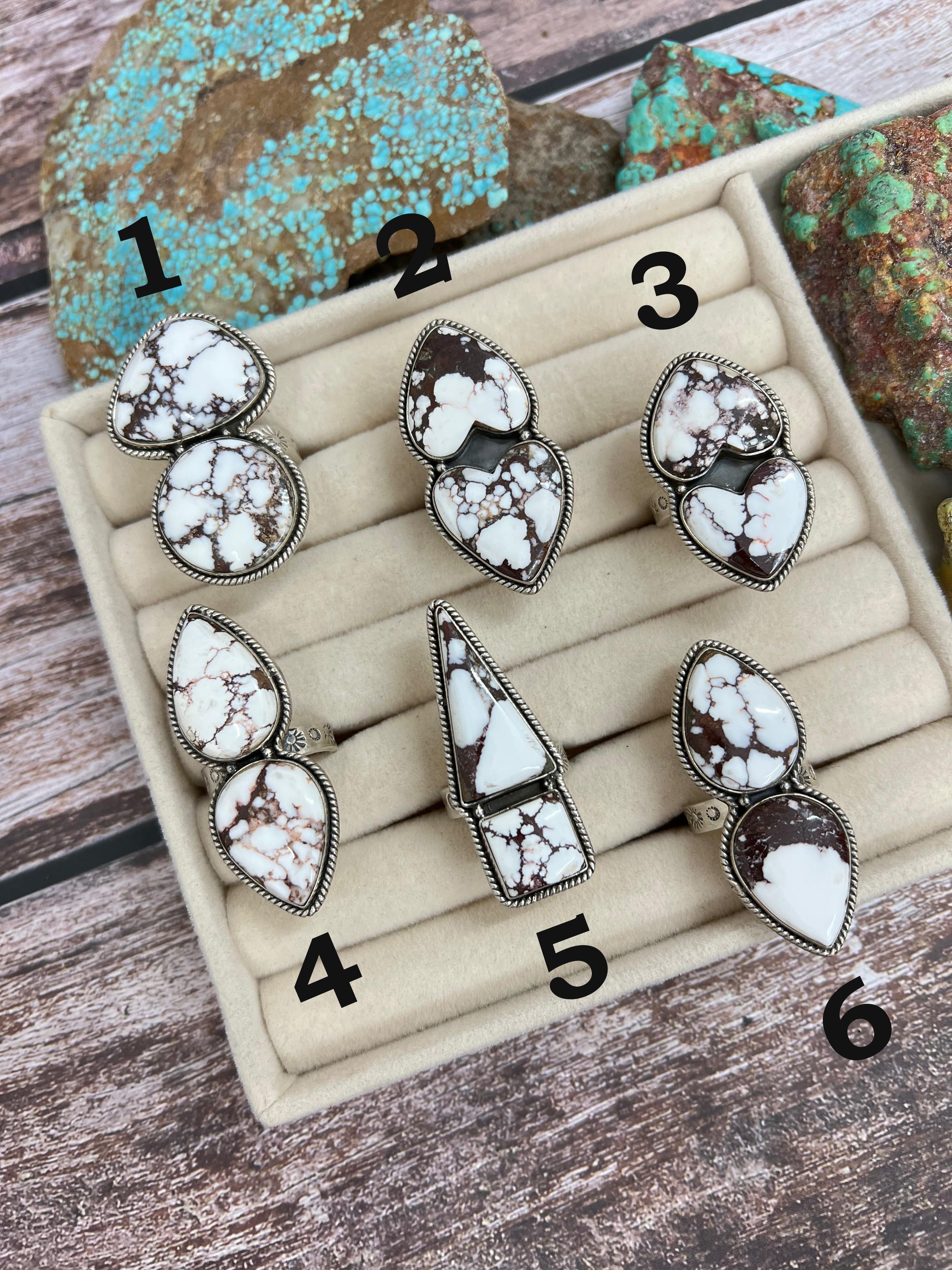 Handmade Sterling Silver Wild Horse Adjustable Ring with Signed Nizhoni