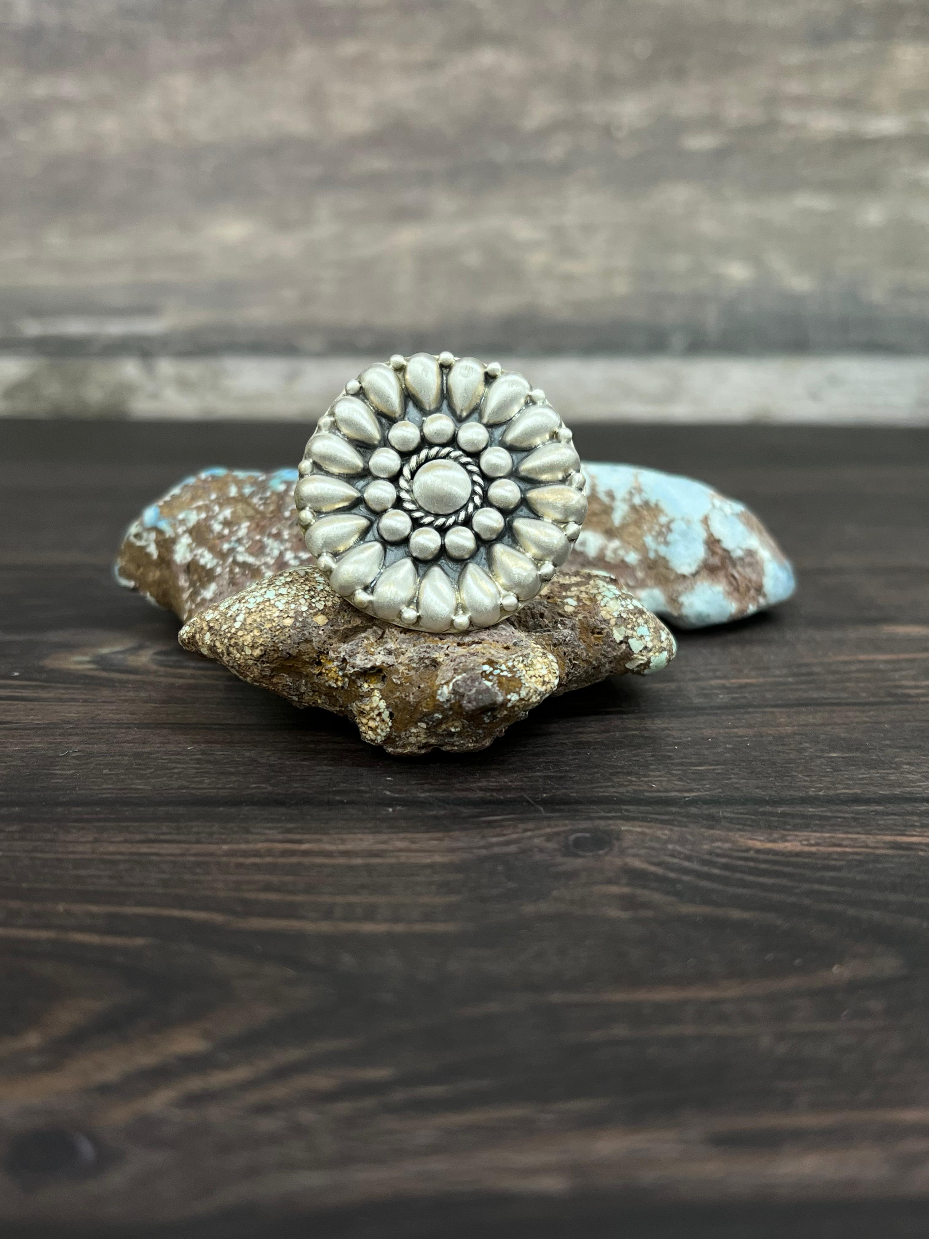 Handmade Sterling Silver Adjustable Ring With Signed Nizhoni