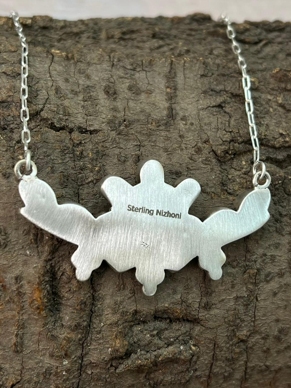 Handmade Sterling Silver Cotton Candy Necklace "Signed Nizhoni"