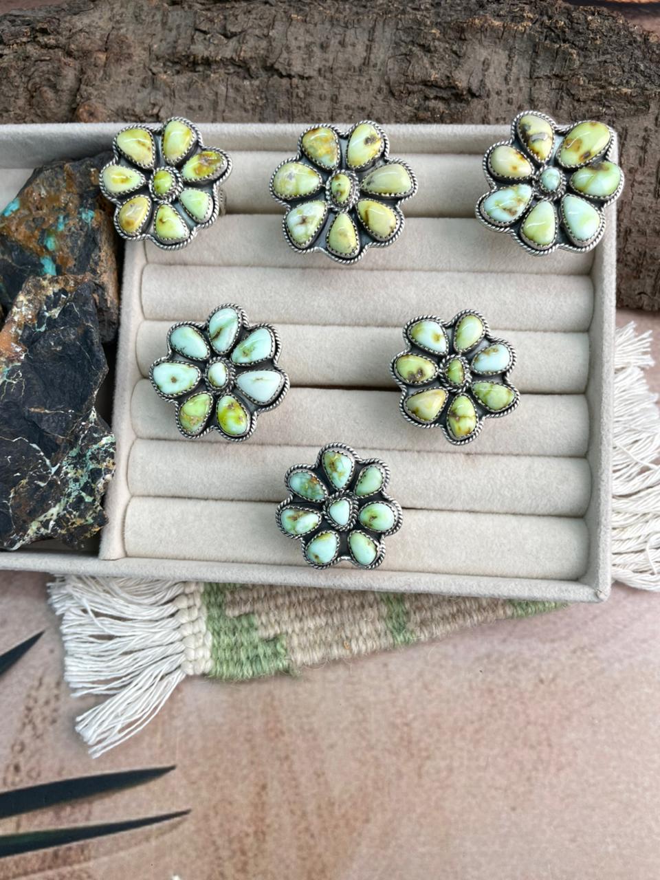 Handmade Sterling Silver Palomino Adjustable Ring "Signed Nizhoni"