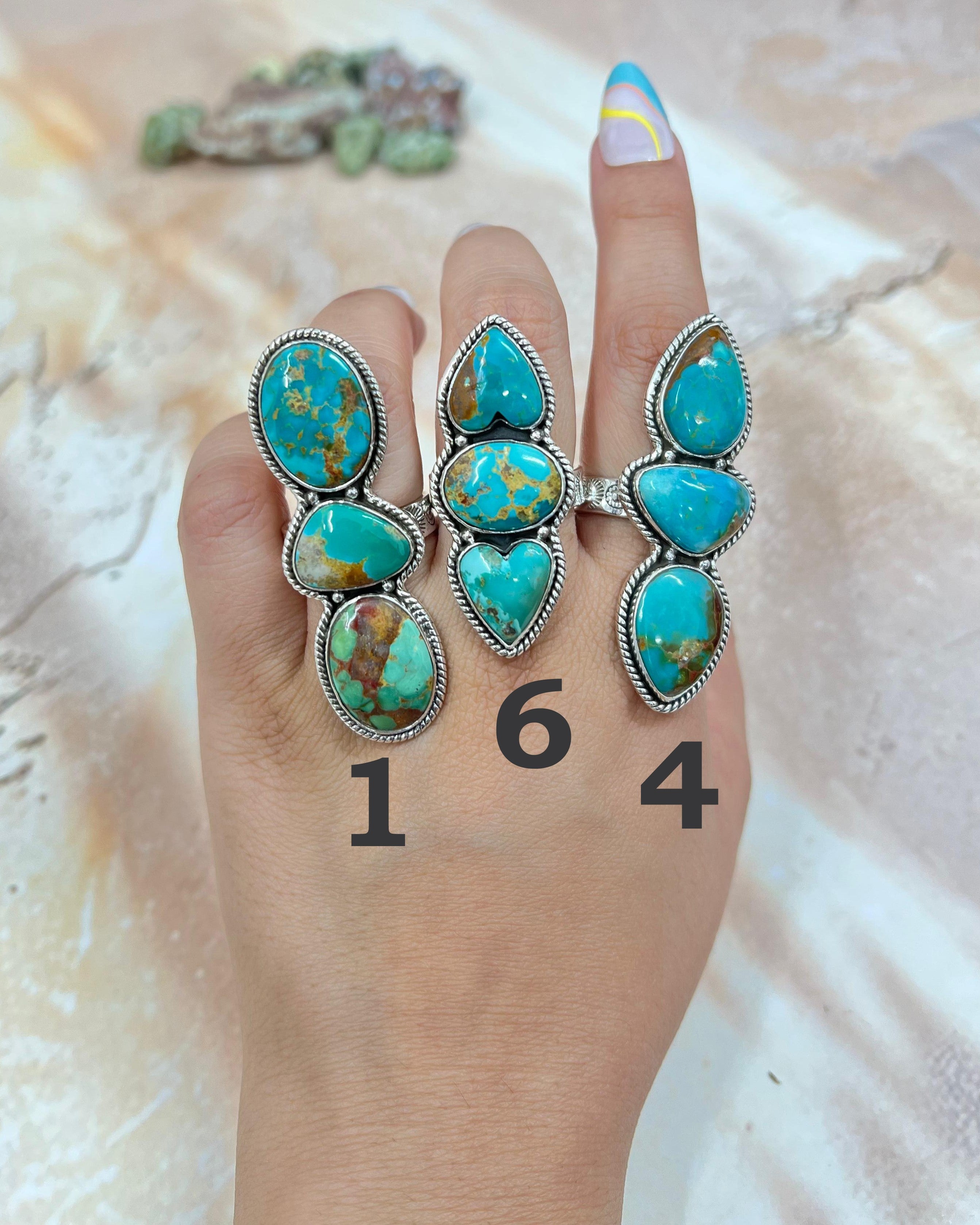 Handmade Sterling Silver Hardy Pit Adjustable Ring with Signed Nizhoni