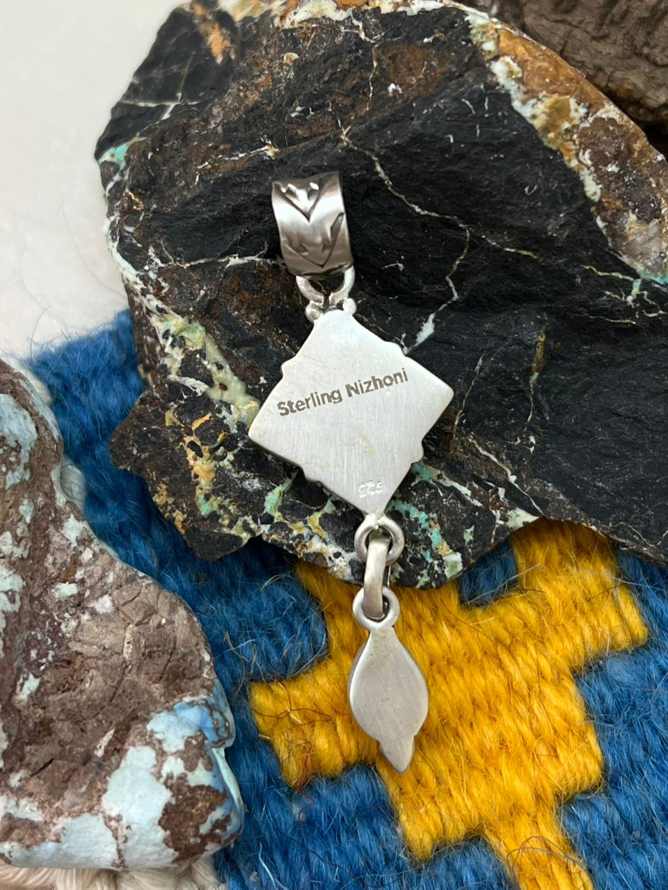 Handmade Sterling Silver Cotton Candy Pendant "Signed Nizhoni"