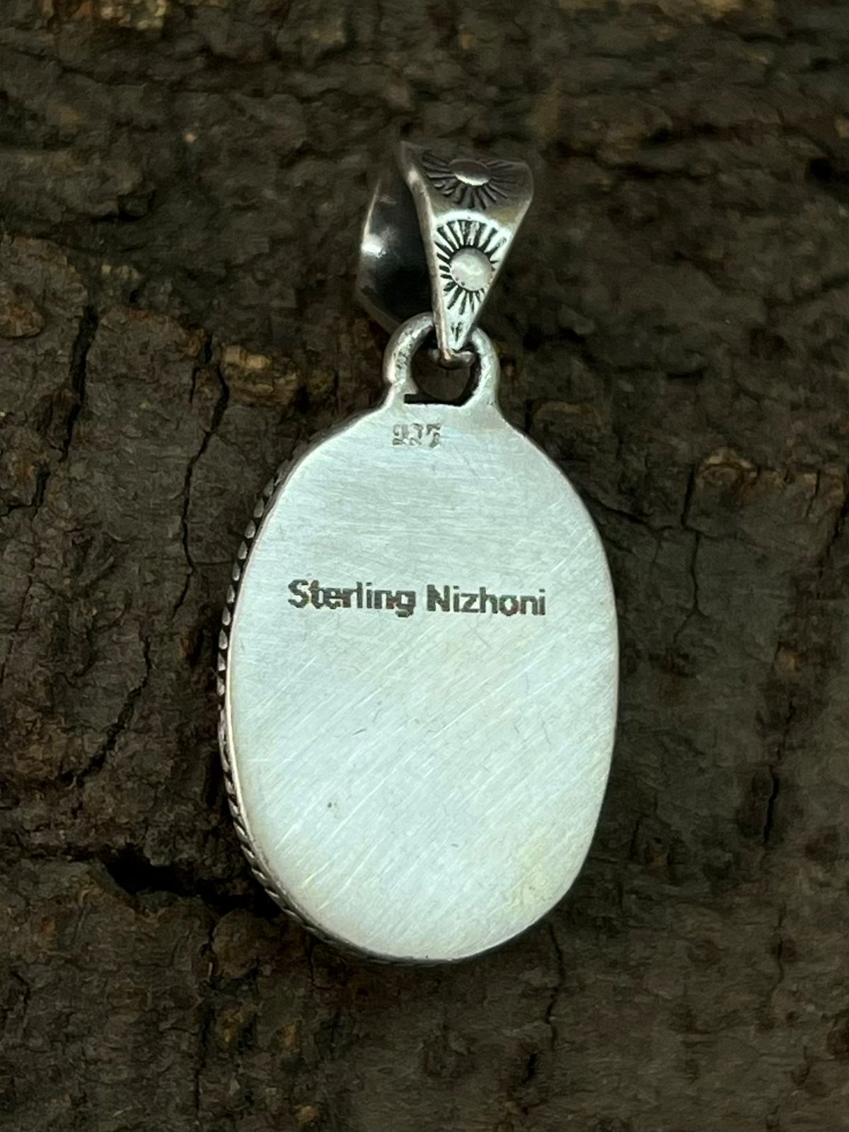 Handmade Sterling Silver Cotton Candy Pendant "Signed Nizhoni"