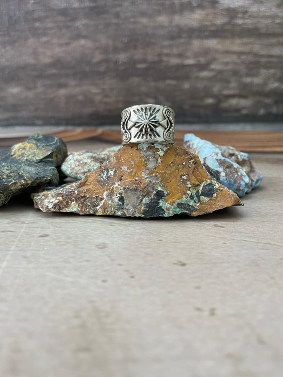 Handmade Sterling Silver Adjustable Ring "Signed Nizhoni"