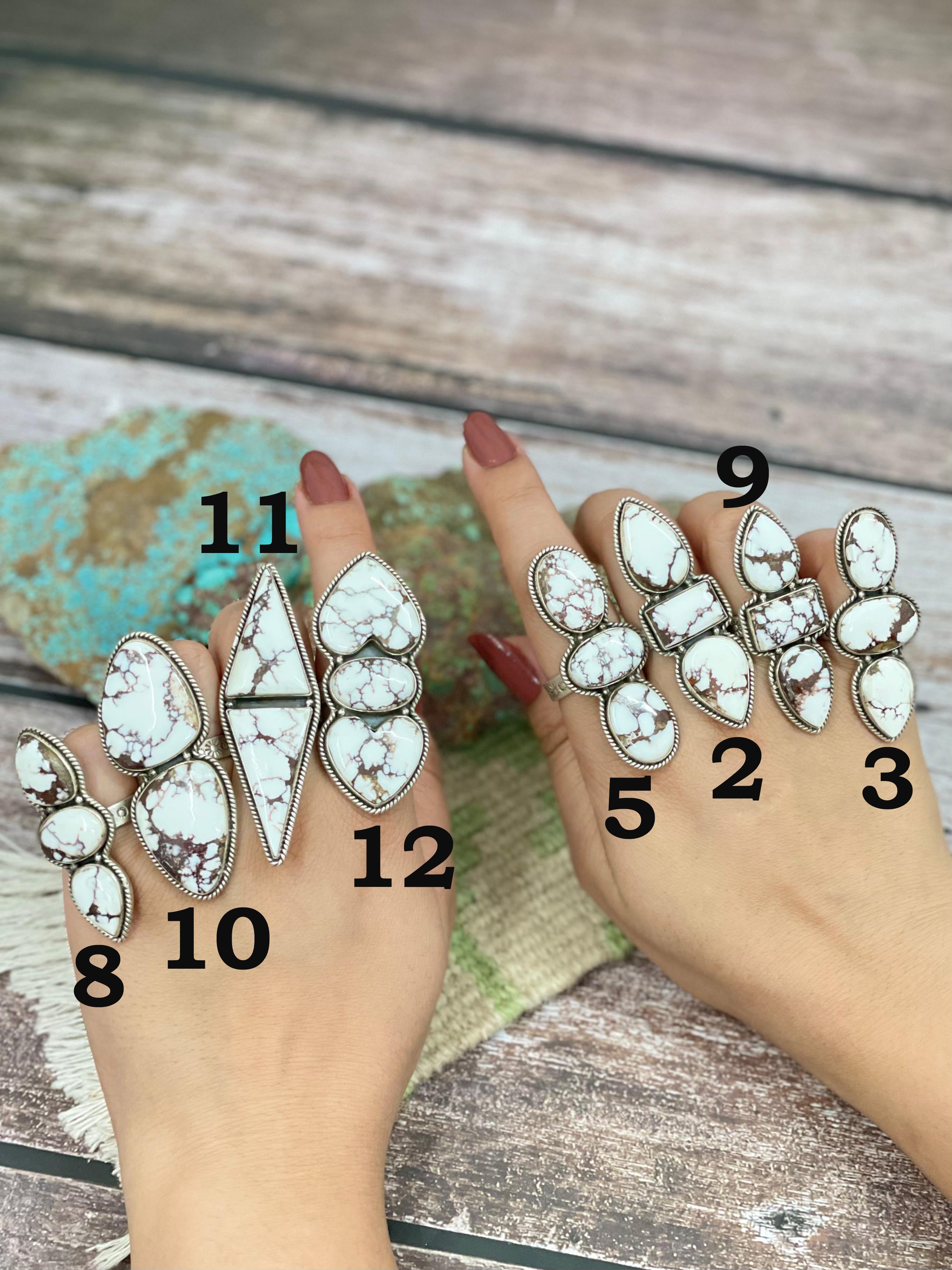 Handmade Sterling Silver Wild Horse Adjustable Ring with Signed Nizhoni